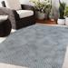 Blue/White 108 x 0.08 in Area Rug - Farrad BLUE Outdoor Rug By Corrigan Studio® Polyester | 108 W x 0.08 D in | Wayfair