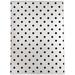 White 24 x 0.08 in Area Rug - Ebern Designs Polka Dots/Charcoal Indoor/Outdoor Area Rug Polyester | 24 W x 0.08 D in | Wayfair