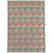 White 36 x 0.08 in Area Rug - Winston Porter Brookmont Floral Blue/Pink/Yellow Indoor/Outdoor Area Rug Polyester | 36 W x 0.08 D in | Wayfair
