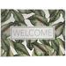 Arlmont & Co. Atara Welcome Tropical Non-Slip Outdoor Door Mat Synthetics | 30 H x 18 W in | Wayfair 304ACFFA2C524C6FAE83F73204C116BF