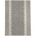 White 24 x 0.08 in Area Rug - Union Rustic Abreya Geometric Charcoal/Beige Indoor/Outdoor Area Rug Polyester | 24 W x 0.08 D in | Wayfair