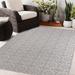 Blue/Gray 96 x 0.08 in Area Rug - Canora Grey Hosier Floral Gray/Pink/Blue Indoor/Outdoor Area Rug Polyester | 96 W x 0.08 D in | Wayfair