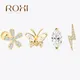 ROXI fleur foudre papillon croix symbole couronne oeil boucles d'oreilles pour femmes Piercing