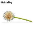 Wuli & Baby – broches en émail de fleur de pissenlit vert pour femmes et hommes broches de mariage