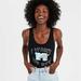 American Eagle Outfitters Tops | American Eagle I Want My Mtv Graphic Tank Bodysuit | Color: Black/Gray | Size: S