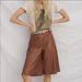 Anthropologie Pants & Jumpsuits | Amazing Anthro Faux Leather Culottes | Color: Brown | Size: L