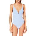 Seafolly Women's Halter Maillot One Piece Swimsuit, Pool Blue, 34