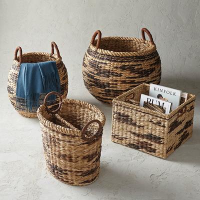 Safa Woven Baskets - Divided Square - Frontgate