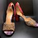 Jessica Simpson Shoes | Jessica Simpson Flocked Cheetah Print | Color: Brown/Tan | Size: 8.5