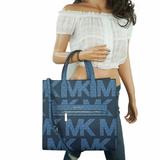 Michael Kors Bags | Michael Kors Kenly L Graphic Logo Tote Bag Mk Blue | Color: Blue | Size: Os