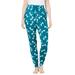 Plus Size Women's Relaxed Pajama Pant by Dreams & Co. in Dark Turq Dragonfly (Size 14/16) Pajama Bottoms