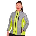 BTR Ladies Hi Vis Reflective Cycling & Running Jacket For Women. High Visibility (Hi Viz) & VERY Reflective Outdoor Sports Jacket. Yellow. Size 8