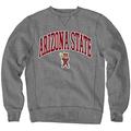 Reserve Collection by Blue 84 NCAA Arizona State Sun Devils Mens Vintage Crewneck Vault Sweatshirt, Arizona State Sun Devils Gunmetal, X-Large