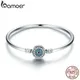 Bamoer – Bracelet œil maléfique bleu en argent Sterling 925 authentique bijoux de luxe en CZ clair