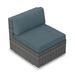 Wade Logan® Suffern Patio Chair w/ Cushion Wicker/Rattan in Gray | 28.25 H x 26.75 W x 34.75 D in | Wayfair 4E4CCCE9FD1349A39F682BC17C0736BB