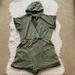 Anthropologie Pants & Jumpsuits | Anthropologie Green Kendall Hooded Romper Size L | Color: Green | Size: L