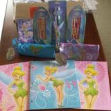 Disney Other | Disney Tinkerbell School Supplies Bundle | Color: Blue/Pink | Size: Various