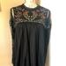 Zara Dresses | Floral Mesh Sleeves Embroidered Dress From Zara. | Color: Black/Red | Size: Xs