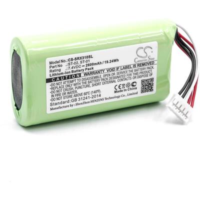 Vhbw - Akku kompatibel mit Sony SRS-XB2, SRS-XB20, SRS-X3 Lautsprecher Boxen Speaker (2600 mAh, 7,4 Image