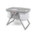 Babylo Sleep and Stay Folding Crib Folds with one Hand Includes Travel Bag, Grey, 93 L x57 W x7.5 H