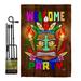 Angeleno Heritage Welcome Tiki Party 2-Sided Polyester 19" x 13" Flag Set in Black/Brown | 18.5 H x 13 W in | Wayfair