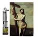 Ornament Collection Risen Christ 2-Sided Polyester 18.5 x 13 in. Flag Set in Black/Green | 18.5 H x 13 W in | Wayfair