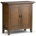 Lark Manor™ Chifley 2 Door Low Storage Accent Cabinet Wood in Brown | 32 H x 31 W x 14 D in | Wayfair A41B47CB442545E4AE69B4147C864A03