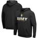 Men's Colosseum Black Army Knights Lantern Pullover Hoodie