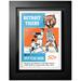 Detroit Tigers 1959 Vintage 12'' x 16'' Framed Program Cover