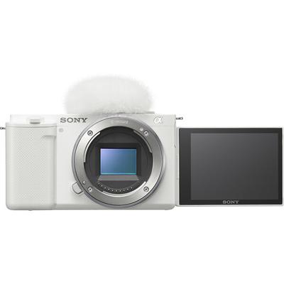 Sony Alpha ZV-E10 APS-C Interchangeable Lens Mirrorless Vlog Camera- White