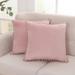 Deconovo Velvet Pom-poms Throw Pillow Covers 2 PCS(Cover Only)