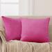 Deconovo Velvet Soft Throw Pillow Covers 2 PCS(Cover Only)