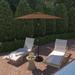 Okaloosa 7.5ft Round Crank Lift Tilting Patio Umbrella by Havenside Home, Base Not Included