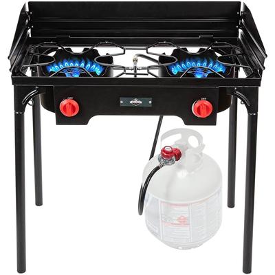 Hike Crew Cast Iron Double Burner Outdoor Gas Stove - Double Burner