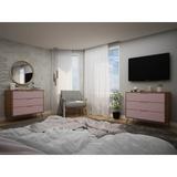 Manhattan Comfort Rockefeller 3-Drawer Dresser (Set of 2)