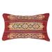 "Liora Manne Marina Tribal Stripe Indoor/Outdoor Pillow Red 12""x18"" Pillow - Trans Ocean Import Co 7MR5S805724"