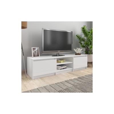 vidaXL TV-Schrank Hochglanz-Weiß 140x40x35,5 cm Holzwerkstoff
