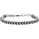 Diesel Bracelet for Men Steel, L 180-195mm x W 5.9mm x H 5.9mm Silver Stainless Steel Bracelet, DX1310040