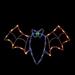 15" Lighted Bat Halloween Window Silhouette Decoration