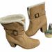 American Eagle Outfitters Shoes | American Eagle Faux Fur Lined Boots Size 8 | Color: Cream/Tan | Size: 8