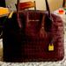 Michael Kors Bags | Crocodile Michael Kors Purse. Used But Dry Cleaned | Color: Brown | Size: Medium Satchel