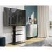 Fitueyes TV Stand for TVs up to 65" Glass in Brown | 54.6 H in | Wayfair FRTT307001MB