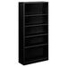 HON 71" H x 34.5" W Steel Standard Bookcase in Black | 71 H x 34.5 W x 12.63 D in | Wayfair HS72ABC.P