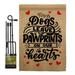 Breeze Decor Dogs Leave Pawprints Garden Flag Set Dog Animals 13 X18.5 Inches Double-Sided Decorative House Decoration Yard Banner | Wayfair