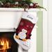 The Holiday Aisle® Penguin Snowcap w/ Custom Name Stocking Polyester in Red/White | 18 H x 11 W in | Wayfair 3715D2188D854919B22FBE80AD347BFA