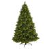 The Holiday Aisle® 7' 6" H Green Pine Cashmere Christmas Tree w/ 470 LED Lights & Pinecones in Green/White | 90 H x 57 W in | Wayfair