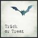 The Holiday Aisle® Trick or Treat Bat - Floater Frame Textual Art on Canvas in Black | 22 H x 22 W x 1.875 D in | Wayfair