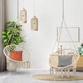 Dakota Fields Goodridge Macrame Chair Hammock Cotton in Brown | 47.2 H x 31.5 W x 31.5 D in | Wayfair B94EE763D1964BEAA82042E47B770B4F