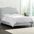 Red Barrel Studio® Tufted Upholstered Low Profile Standard Bed Metal in Gray | 51 H x 74 W x 87 D in | Wayfair DC37F417CC364CF6BFA06CBD9DE9A534
