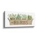 Crate of Herbs - Graphic Art on Canvas in Brown/Green Laurel Foundry Modern Farmhouse® | 24 H x 48 W x 2 D in | Wayfair